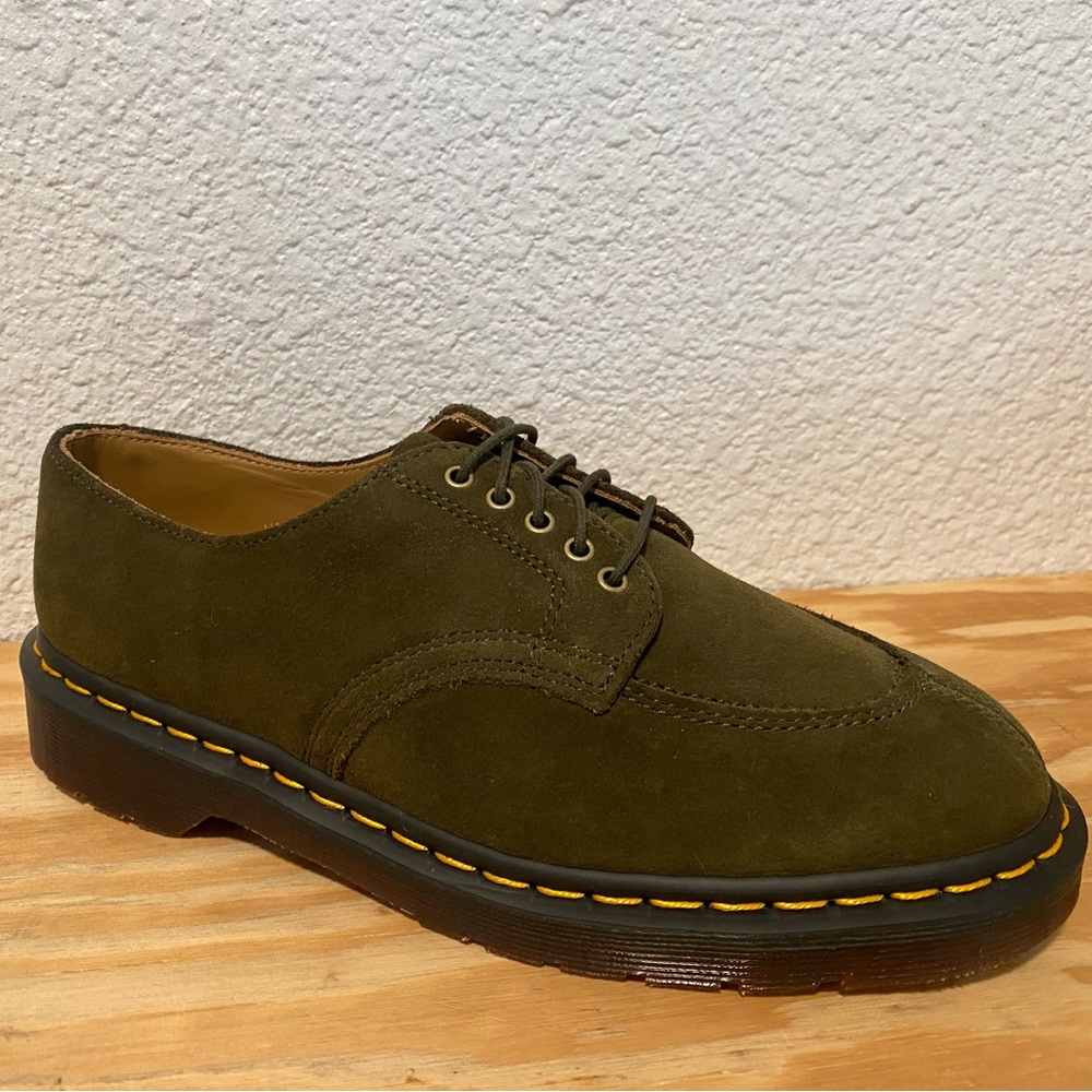 Brand new Dr. Martens 2046 in Olive repello calf suede